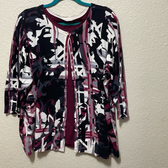 C J Banks Layer Your Look Tank Top And 3/4 Sleeve Sweater. Excellent Condition. - Picture 1 of 12